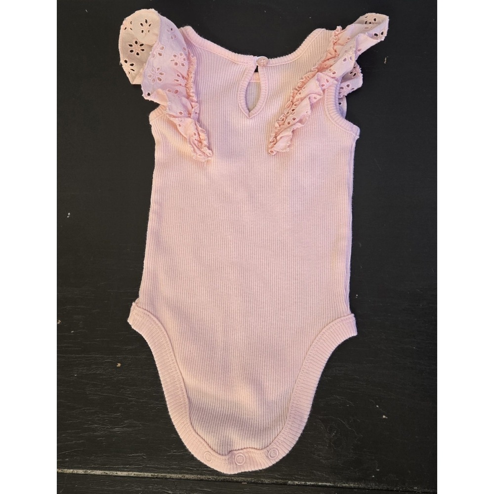 Lot Of 4 Infant Girl's SZ 3 Month OneZs And Dress Spring/Summer Okie Dokie - Picture 4 of 15